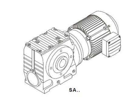 SA齒輪減速機(jī) 示范圖